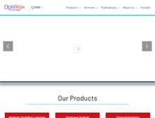 Tablet Screenshot of optirisk-systems.com